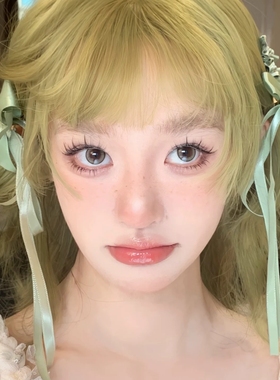 可爱森系绿色蝴蝶结飘带发夹小众设计褶皱侧边BB夹日系洛丽塔头饰