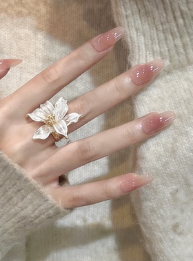 复古高级感夸张鸢尾花戒指