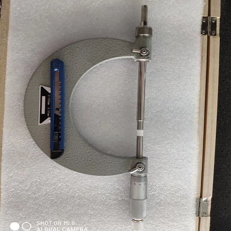 防磁千分尺加长测量杆测砧固定陶瓷抗干扰电机凹槽深度外径特殊做