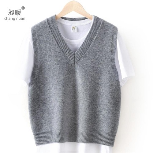 【叠穿神器】100%羊毛马甲背心