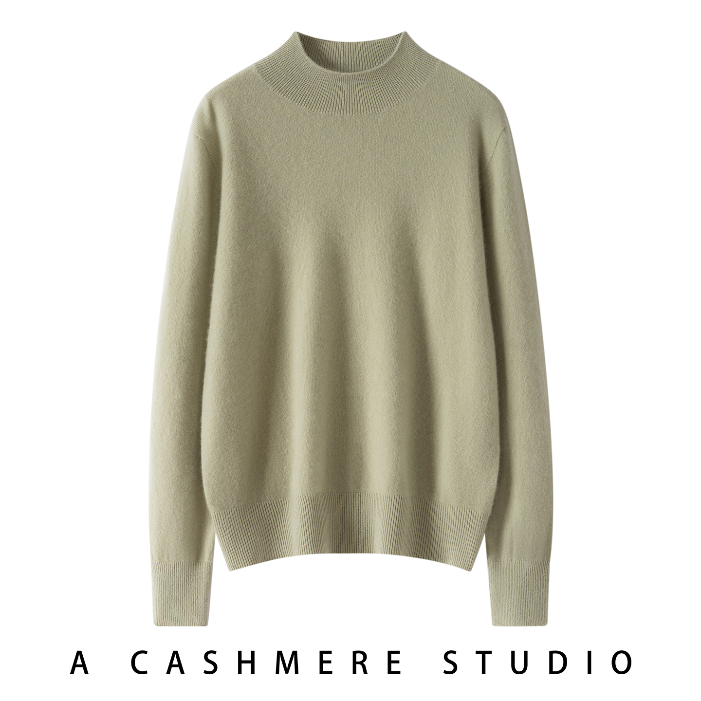 秋冬100%羊绒半高领打底毛衣女