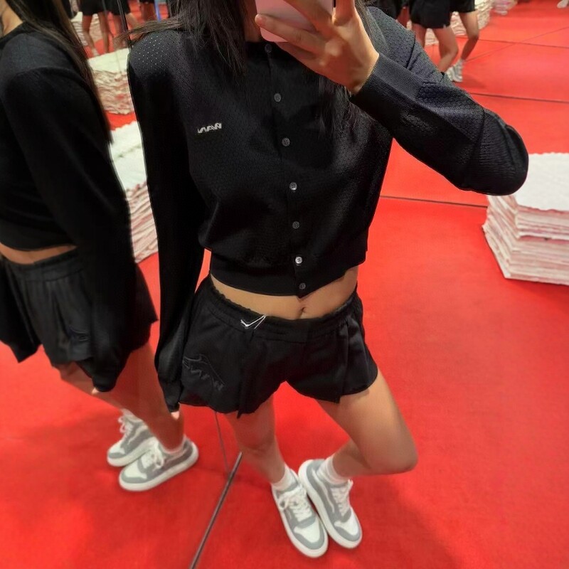 字母刺绣针织开衫外套女2025T恤