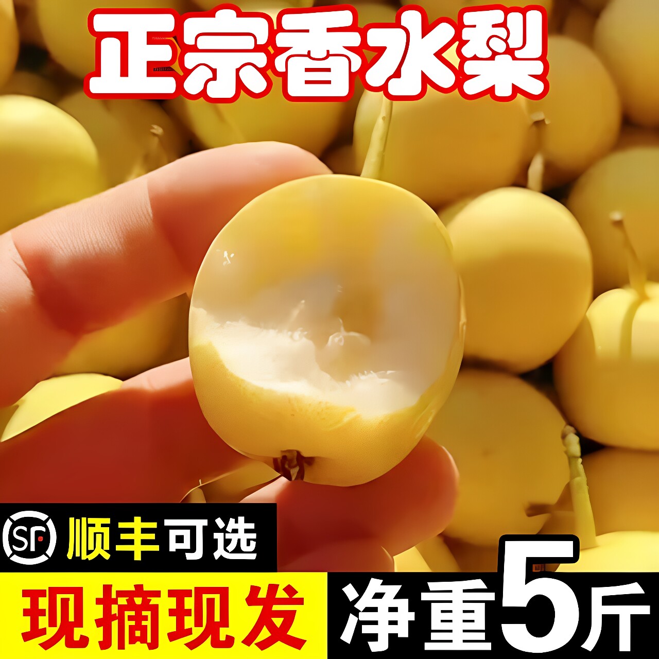 东北小香水梨新鲜水果整箱净重软糯多汁东北特产水果整箱顺丰包邮