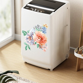 欧式 风花朵贴花粘贴画冰箱洗衣机衣柜装 饰贴纸PVC防水自粘墙壁纸