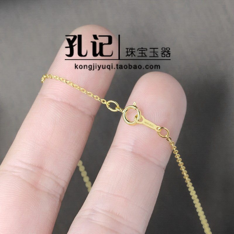 孔记美国14k包金扁diy项链镀金