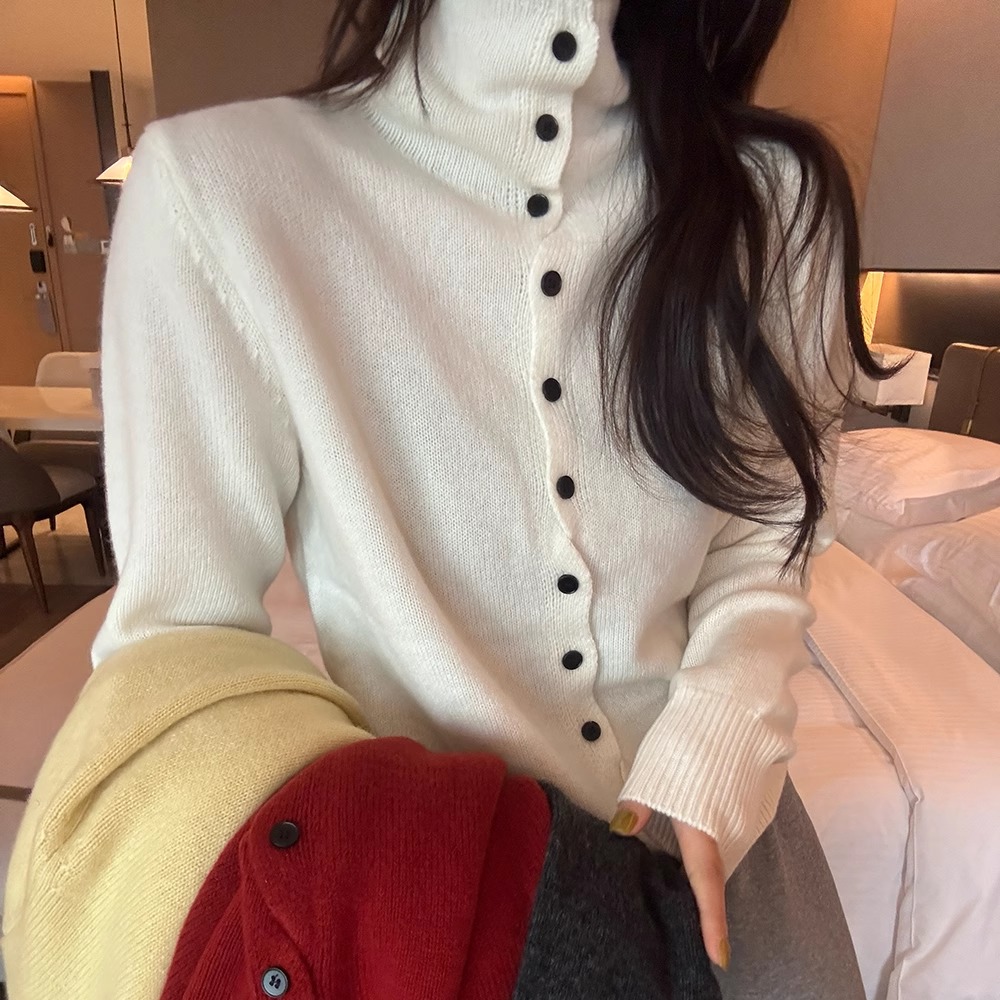 韩系高领羊绒针织衫打底高领毛衣