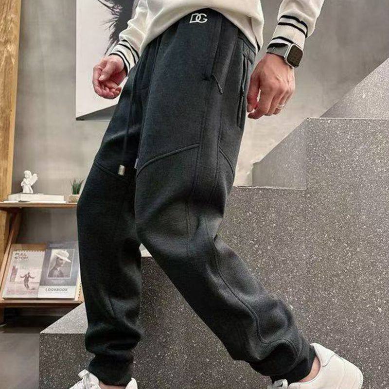 秋冬款卫裤男网红潮流痞帅修身休闲韩版小脚裤冬季运动束脚哈伦裤