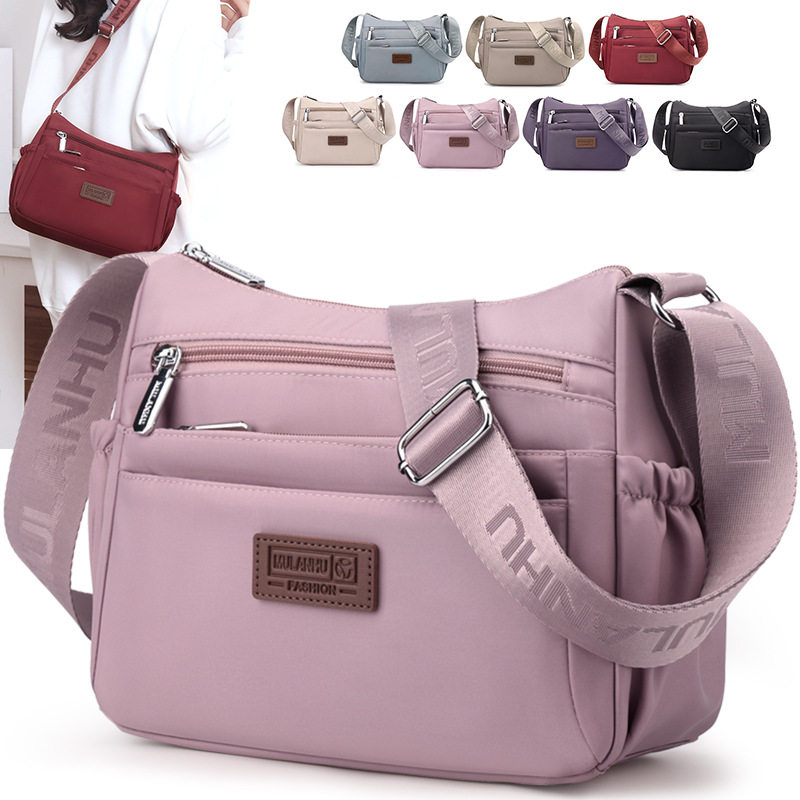 牛津布休闲包春季新款轻便斜挎包跨境风潮多口袋单肩尼龙女包妈妈,箱包皮具/热销女包/男包,小方包,淘宝优惠券,粉丝福利购,淘宝优惠卷