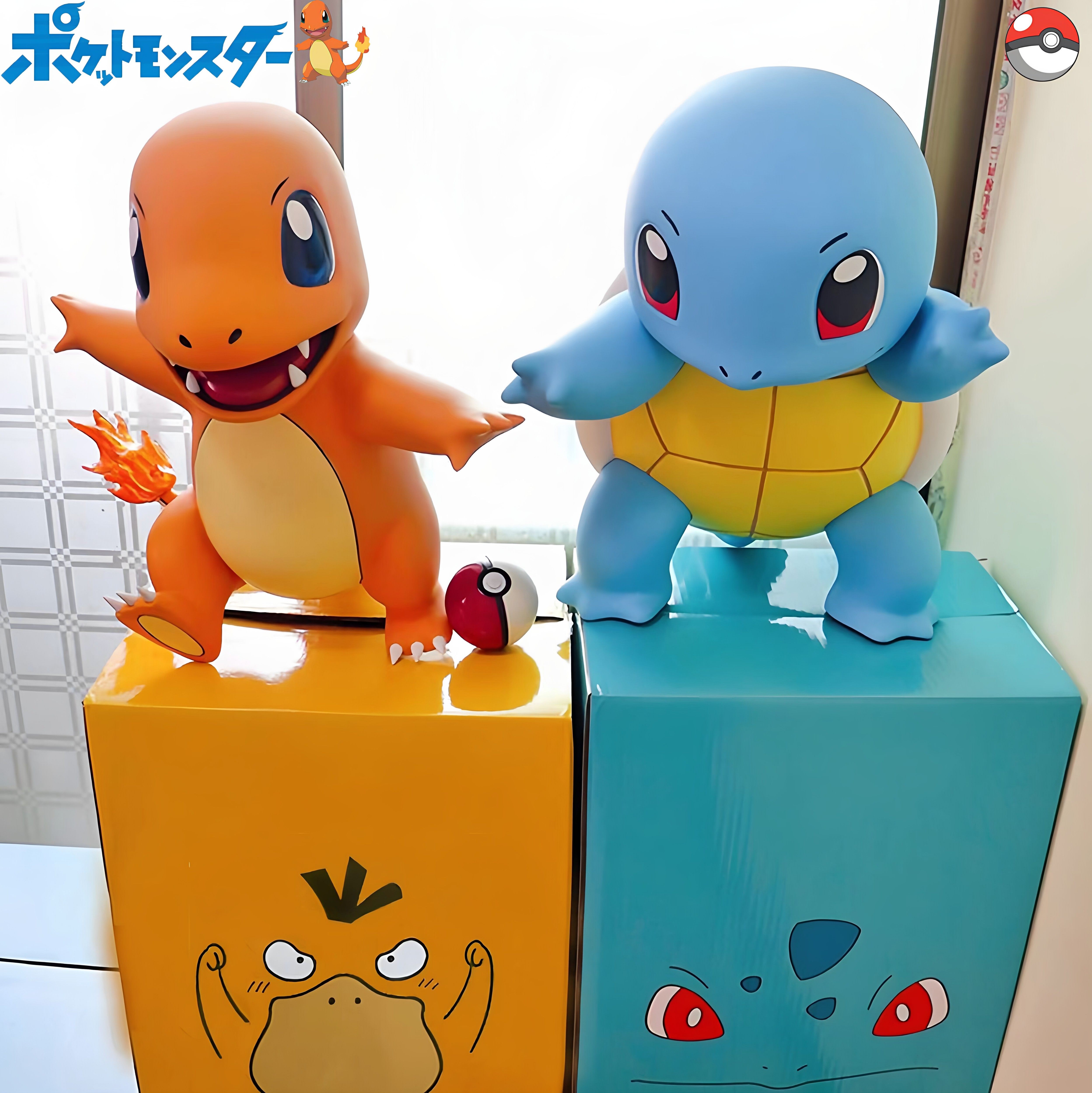 精灵宝可梦手办神奇宝贝杰尼龟1比1皮卡丘小火龙模型摆件创意礼物