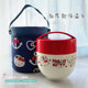 skater用540ml 1050ml圆形保温包袋日式 手提背带桶包卡通kitty猫