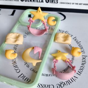 散货立体小月亮 星星吊床 小枕头 月亮帽子diy奶油胶滴胶配件摆件