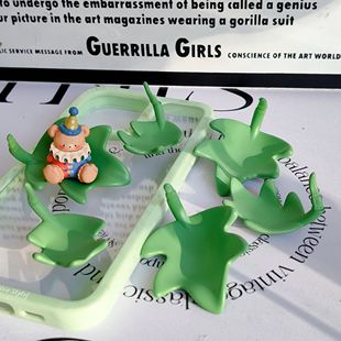 散货 质感很好的叶子 可以坐崽子 diy奶油胶滴胶配件 场景摆件