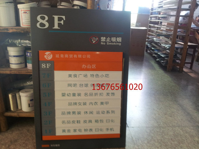 高档铝合金烤漆科室牌 楼层牌导视牌标识牌 可更换科室牌