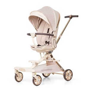 宝宝好V16-plus遛娃神器轻便可折叠婴儿车可坐躺双向高景观溜娃车