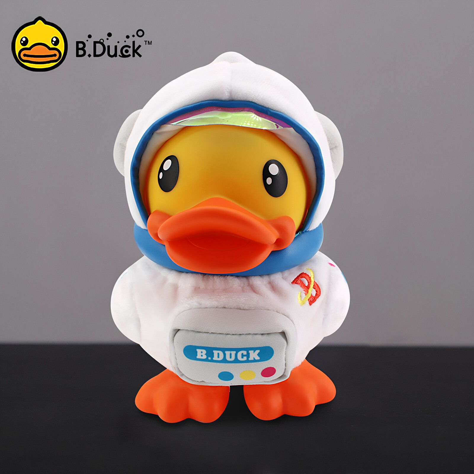 B.Duck小黄鸭钱箱宇航员宇宙可爱卡通变装存钱罐储蓄罐零钱罐存钱
