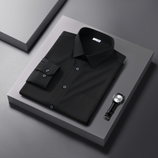 七多【三防衬衫】春季新款轻奢商务型免烫抗皱男士衬衣高级感正装