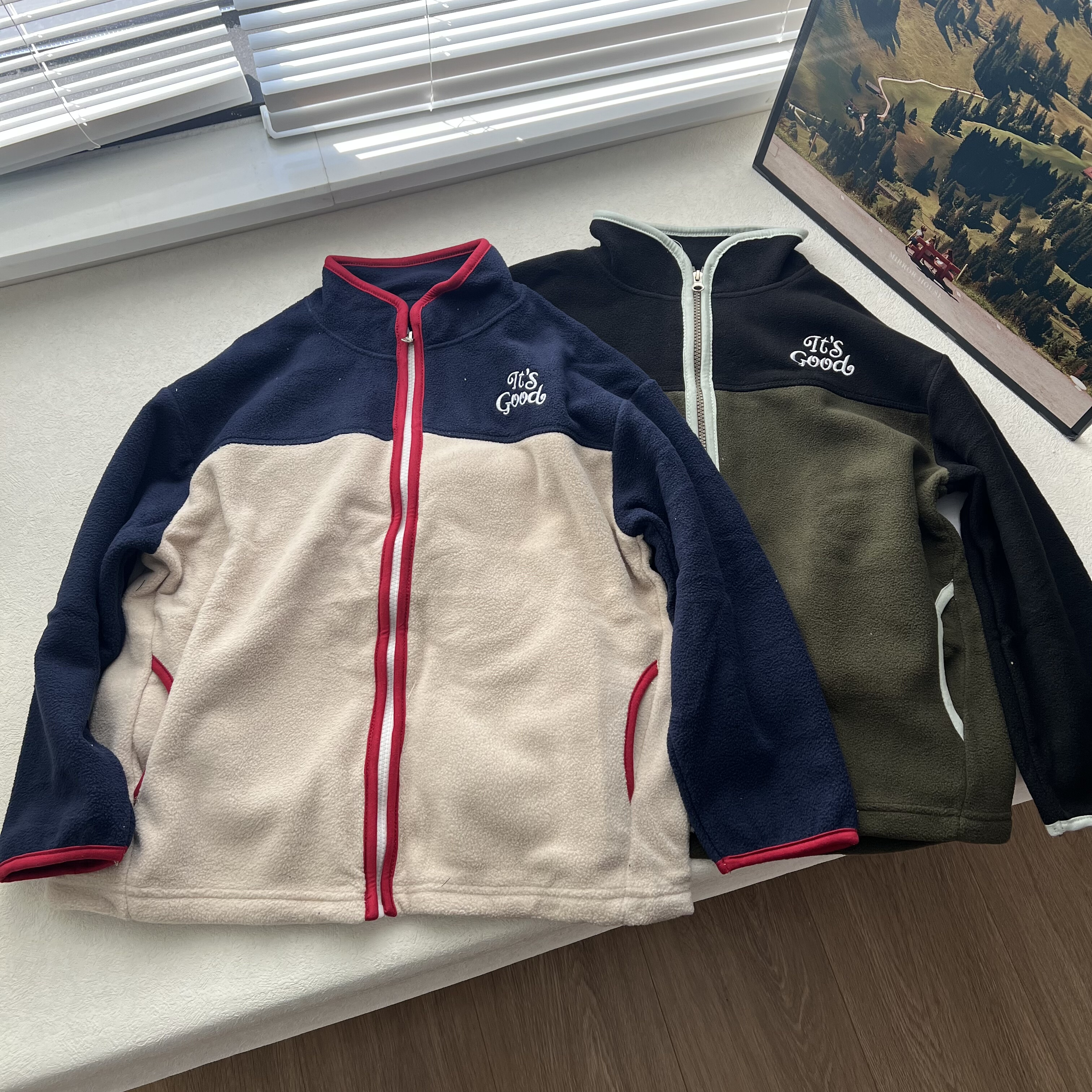 03B立领摇粒绒外套打底衫中大童小童德绒保暖上衣校服神器户外
