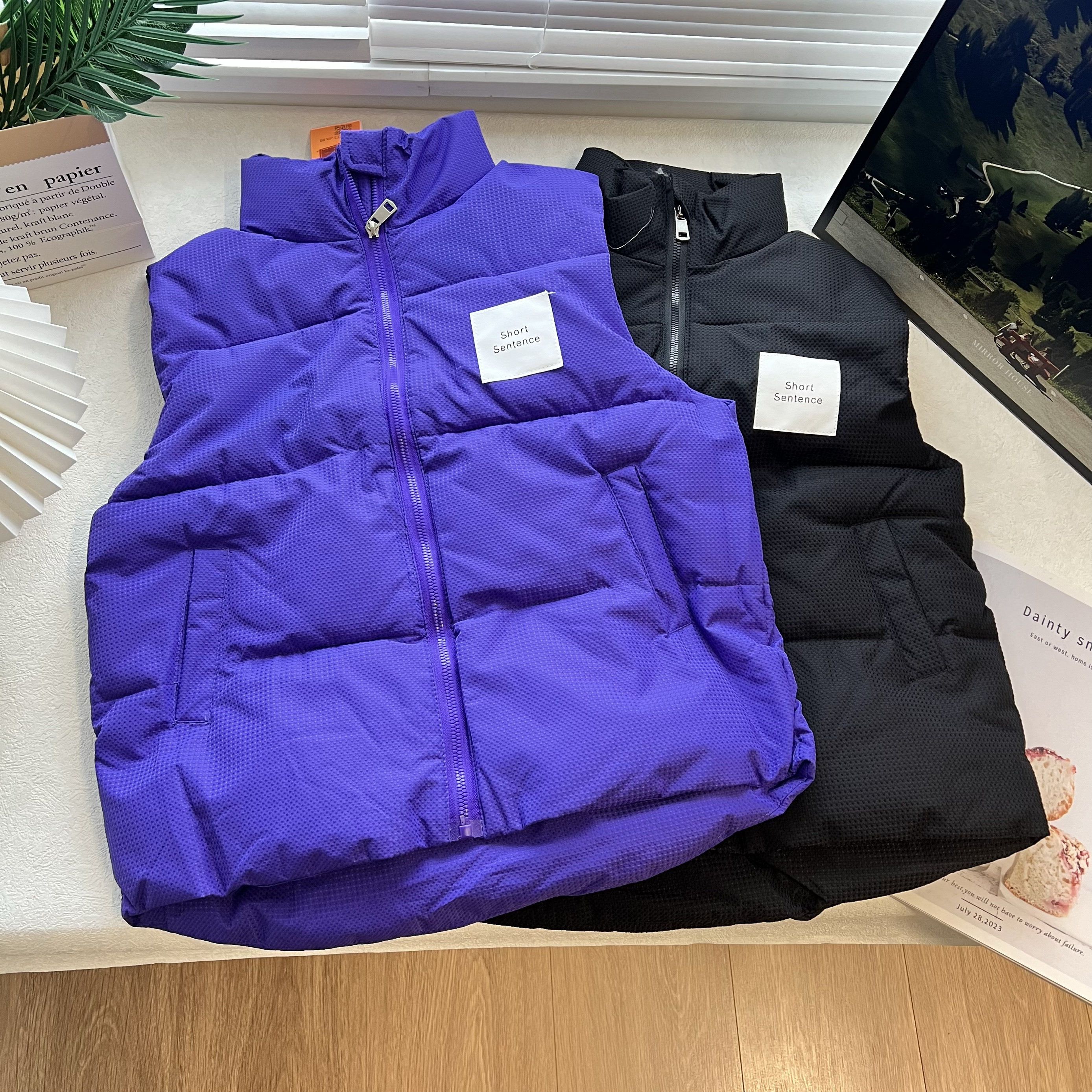 T秋冬新款男女童中大童女孩子男孩棉马甲马夹棉袄外搭 校服神器