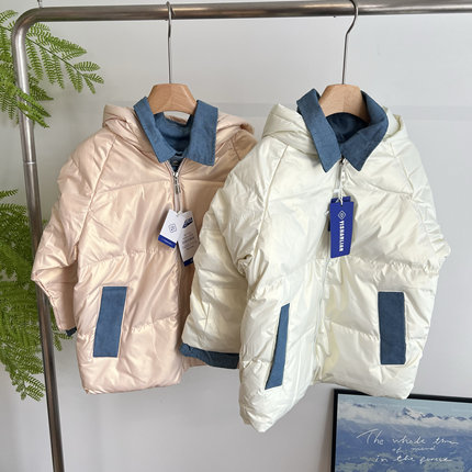 T 叠穿免洗羽绒服 中小童儿童保暖加厚羽绒外套上衣100-140cm
