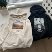 断码 146 120 清 出口中大童青少年加绒加厚连帽套头儿童卫衣童装