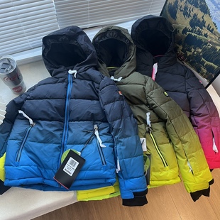 防水防风保暖出口滑雪户外运动中大童冲锋衣衣服加厚外套