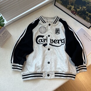 8A秋款 男童 中大童童装儿童卫衣 外套棒球外套上衣 120-170
