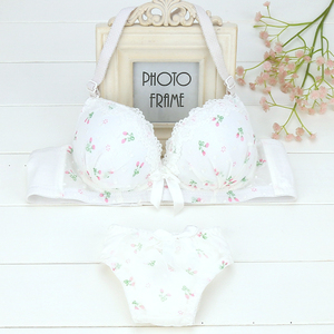 日系少女文胸高中生小清新可爱无钢圈文胸聚拢大学生聚拢内衣套装