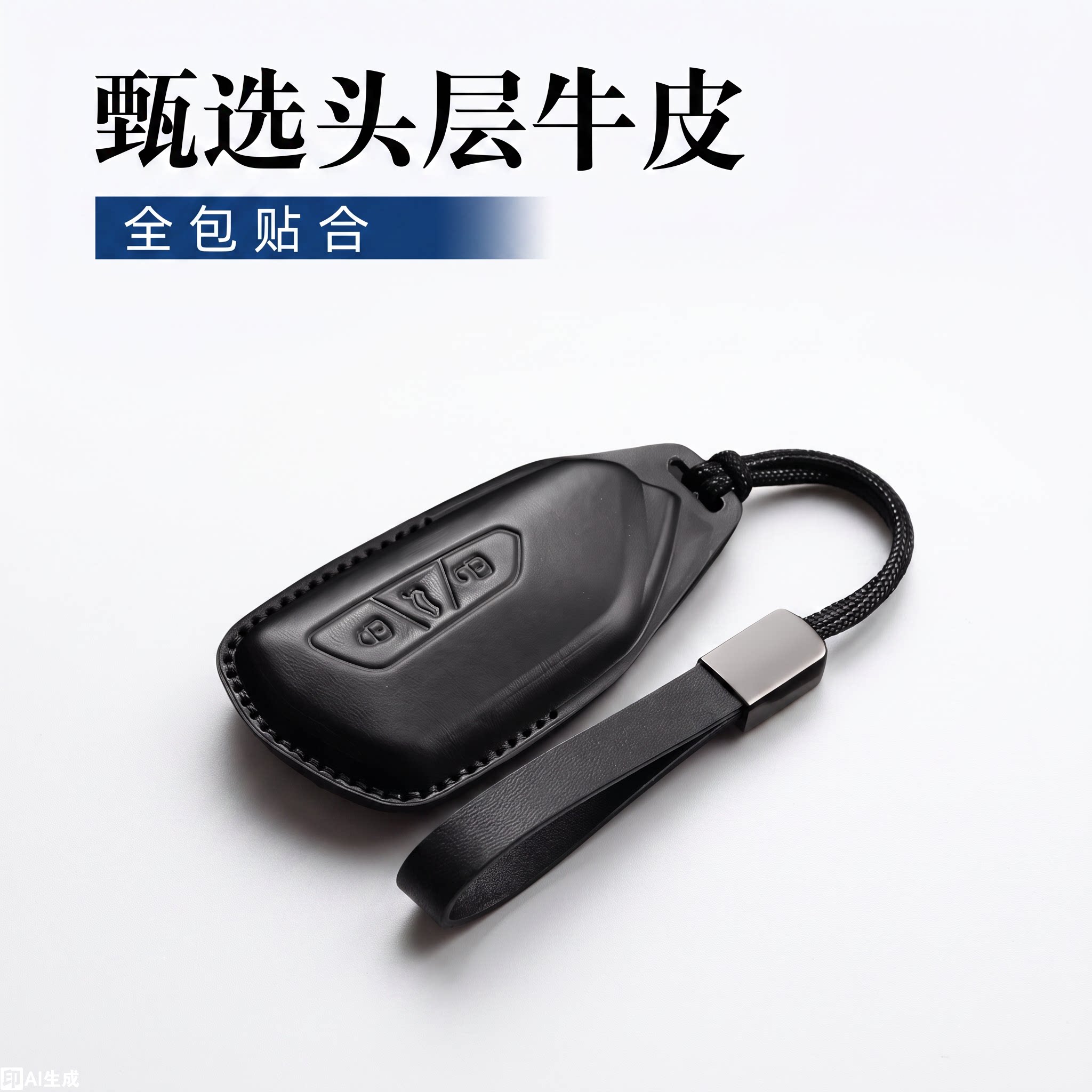 大众高档真皮钥匙包扣