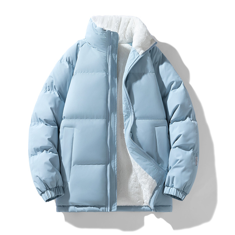 直播连帽棉衣假两件加厚棉袄情侣款百搭面包服货号111特P70,男装棉衣,电商A010