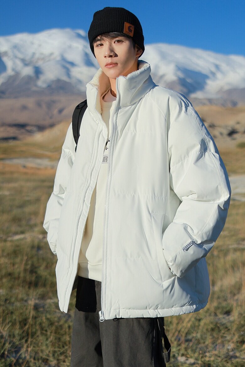 直播连帽棉衣假两件加厚棉袄情侣款百搭面包服货号111特P70,男装棉衣,电商A010