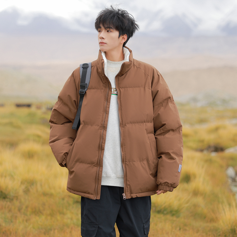 直播连帽棉衣假两件加厚棉袄情侣款百搭面包服货号111特P70，男装棉衣，电商A010