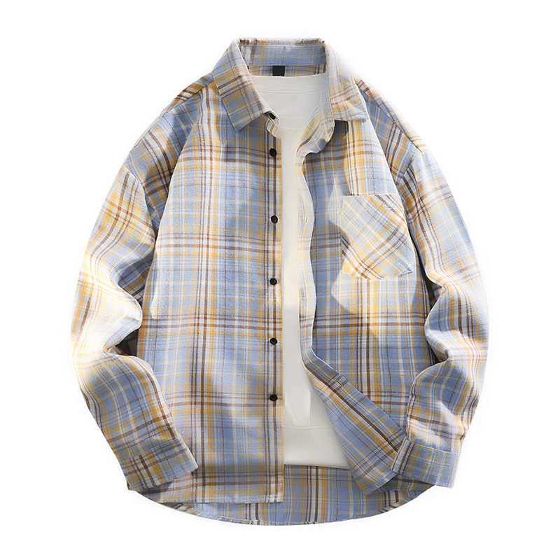 26长袖衬衫经典职场休闲衬衫男士有大码M-5XL8850P25特，男装衬衫，电商A010