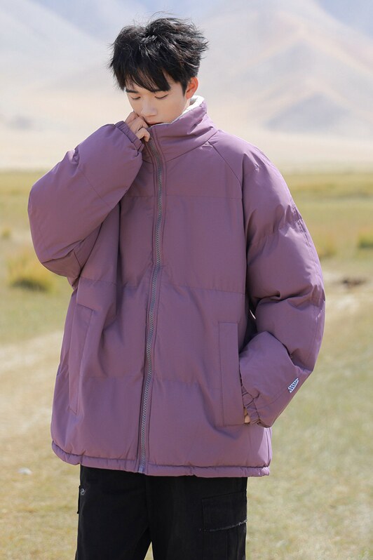 直播连帽棉衣假两件加厚棉袄情侣款百搭面包服货号111特P70,男装棉衣,电商A010
