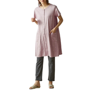 千趣会孕妇装夏装家居服睡衣套装哺乳棉质短袖连衣裙月子服长裤