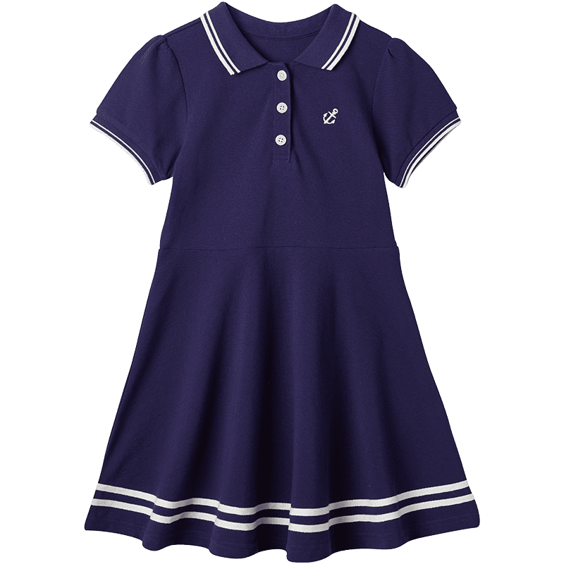 日本千趣会女童polo连衣裙
