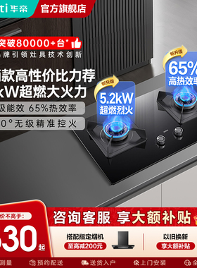 [以旧换新补贴]华帝i10075B燃气灶煤气灶双灶家用天然气官方旗舰