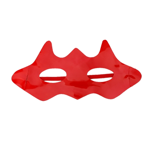 1六一超人半脸面具眼罩红色亮布成人派对舞会面具角色COS眼罩