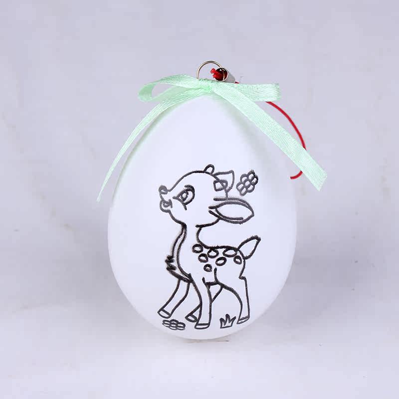 林芳 6g仿真鸡蛋壳上色手绘鸡蛋DIY彩模彩坯装饰挂饰复活节彩蛋