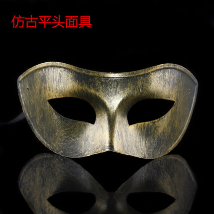 林芳 35g复古仿古面具 舞会面具 男人的面具 古罗马斗士皇冠面具