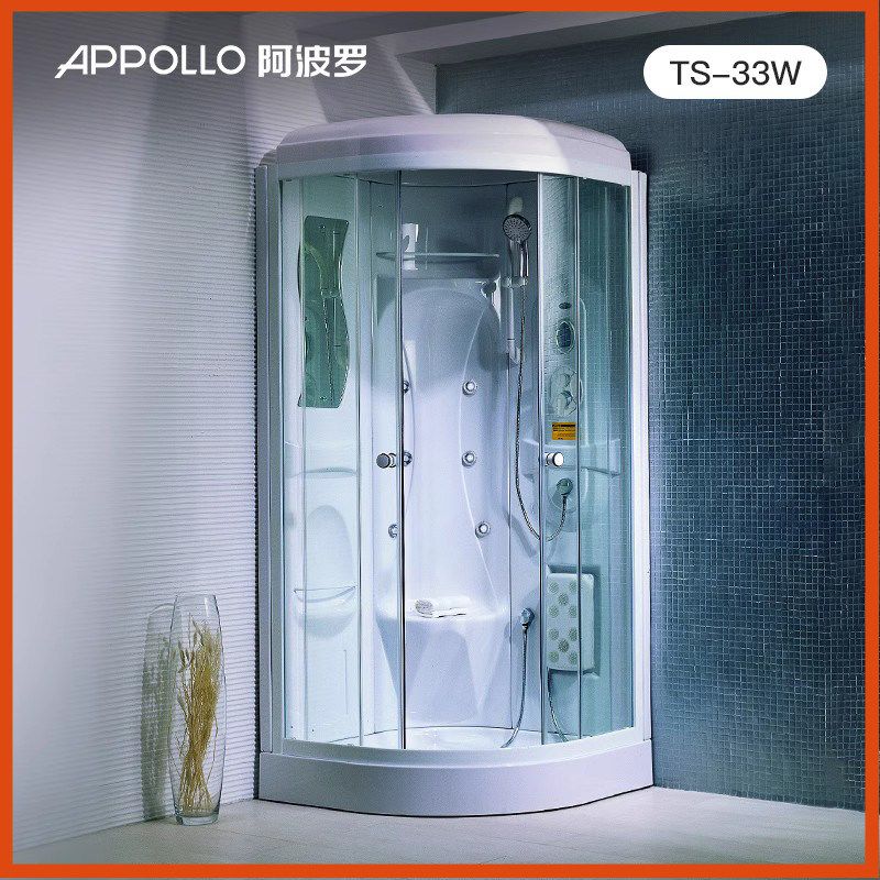 appollo阿波罗淋浴房卫浴整体卫生间体式干湿分离扇形家用ts-33w