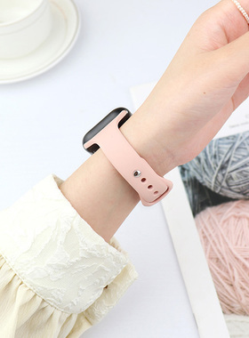 适用applewatch表带小蛮腰硅胶苹果手表iwatch9表带S8/7/6/5小众se新款S7运动仙女41可爱45mm高级创意ins超细