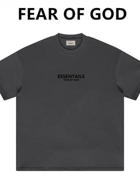 ESSENTIALS字母短袖T恤男女夏季高街美式FOG潮牌宽松情侣纯棉半袖