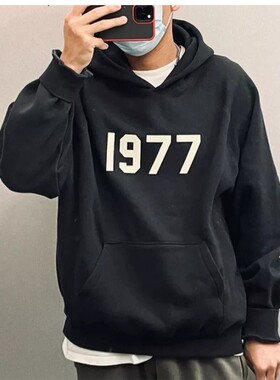 FEAR OFGOD复线ESSENTIALS1977潮牌高街宽松男女加绒连帽卫衣外套