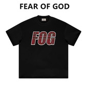 ESSENTIALS美式 上衣 潮牌高街FOG字母宽松情侣半袖 短袖 T恤男女夏季