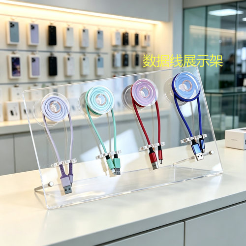 透明亚克力USB数据线展示架