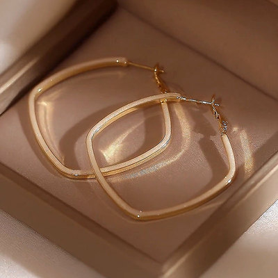 银针四方来财滴釉耳圈