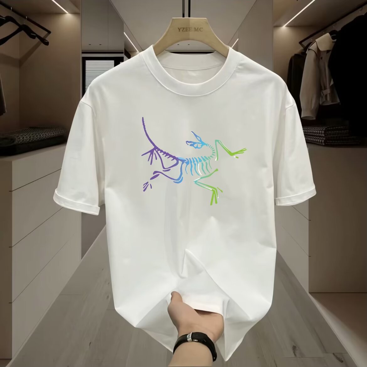 【一折专区】奥特莱斯专柜美式重磅短袖T恤ins宽松圆领上衣