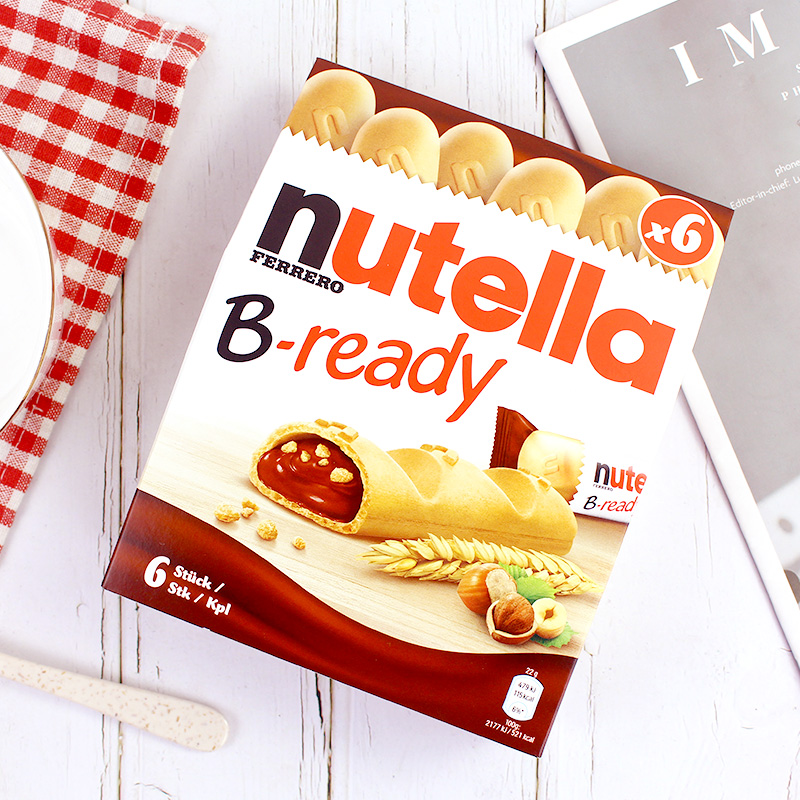 意大利进口零食费列罗nutella纽缇乐榛子酱巧克力夹心饼干棒盒装