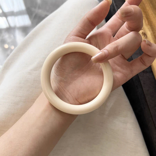 象牙果手镯60圈口文玩时尚饰品手串礼物女款百搭