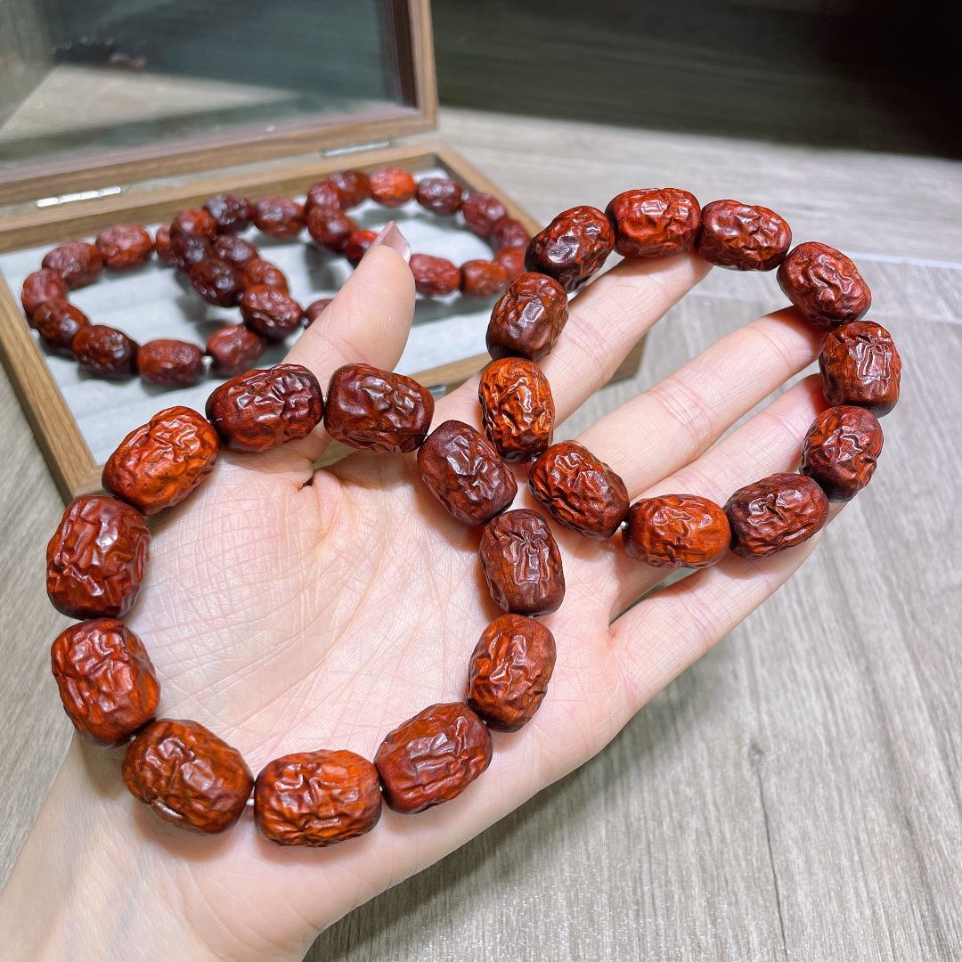 紫檀红枣手串小众木作
